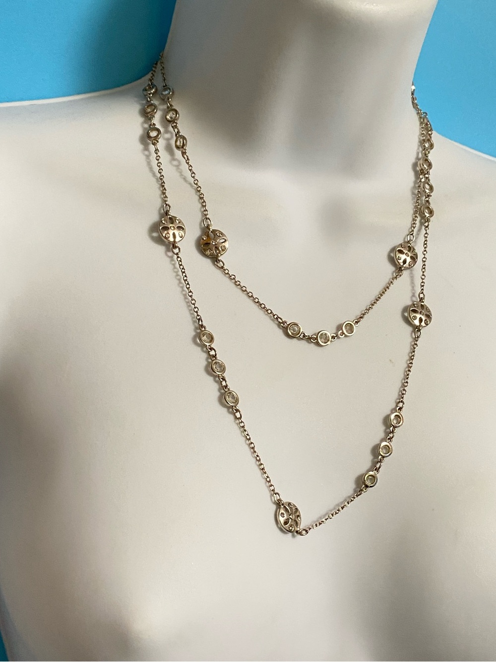 ANN TAYLOR Silvertone Necklace